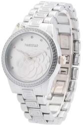 Q&Q Ezüst színű, ezüst domború számlapos női karóra. 549-1oc