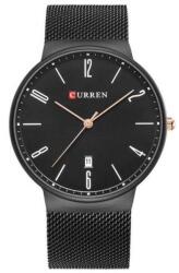 Curren M8257, Milánói szíjas, fekete színű karóra. 521oc