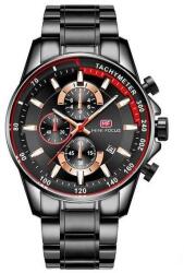 MINI FOCUS Fekete szíjas, fekete számlapos férfi karóra. MF0218G