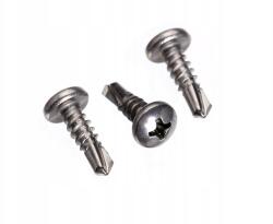 Milwar 4, 2x19 Rozsdamentes Acél Lemezcsavar Önfúró Gömbfejű Lencsefejű 7504M N (50) (7504M24219-050)