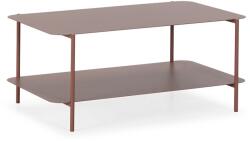 MOME Terrakotta színű fém dohányzóasztal 58x90 cm Beatrix - MOME