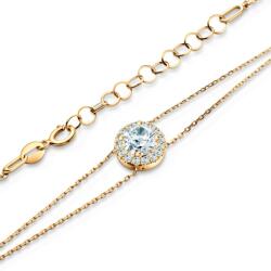 SAVICKI Brățară Celebrity din aur 585 cu diamant alb de laborator 0.5 ct 18+3 cm - savicki - 4 899,00 RON