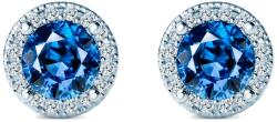 SAVICKI Cercei This is Love: aur alb, diamante albastre de laborator, diamante de laborator - savicki - 9 230,00 RON
