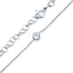 SAVICKI Brățară Celebrity din aur alb 585 cu diamant alb 0.1 ct 18+3 cm