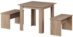 Vicco Sentio - modern étkezőszett két paddal, kompakt kialakítással, sonoma