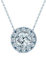 SAVICKI Colier aur alb 585 diamant alb 0.14 ct 45 cm