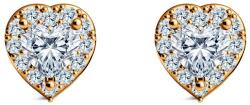 SAVICKI Cercei This is Love: aur galben, diamante în tăietură inimă - savicki - 8 840,00 RON