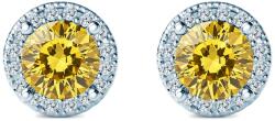 SAVICKI Cercei This is Love: aur alb, diamante galbene de laborator, diamante de laborator - savicki - 10 304,00 RON