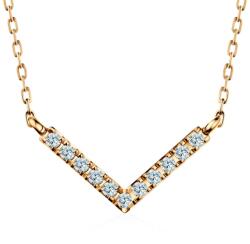 SAVICKI Colier aur 585 diamante albe de laborator 0.15 ct 42 cm - savicki - 2 633,00 RON
