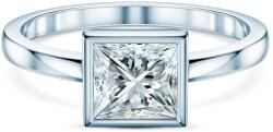 SAVICKI Inel de logodnă Pure: aur alb, diamant de laborator, tăietură princess - savicki - 4 486,00 RON