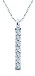 SAVICKI Colier aur alb 585 diamante albe de laborator 0.07 ct 42 cm
