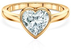 SAVICKI Inel de logodnă Pure: aur galben, diamant de laborator, tăietură inimă - savicki - 7 504,00 RON