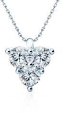SAVICKI Colier aur alb 585 diamante albe de laborator 0.45 ct 45 cm
