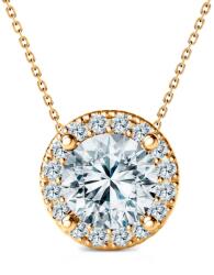SAVICKI Colier aur 585 diamant alb de laborator 0.5 ct 45 cm - savicki - 5 331,00 RON