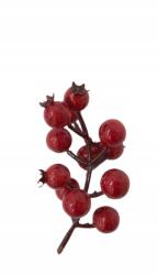 Piros mű berkenye csúcsos nádgolyó 12 cm 12 db (Konik na biegunach)