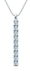 SAVICKI Колие от бяло злато 585, бели лабораторни диаманти, 0, 12К, , 42 см