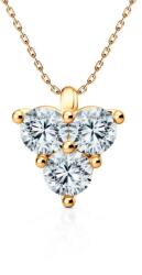 SAVICKI Златно колие 585, бели лабораторни диаманти, 0, 45К, 45 см