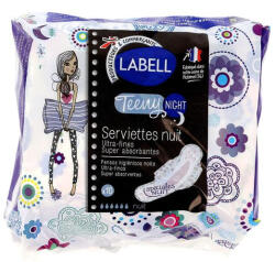 Labell Egészségügyi betét Teeny Night szárnyas (méret: éjszakai) (10 db/cs) - babybear