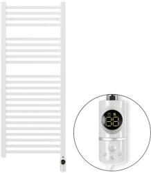 Welland Welland Lux fehér elektromos törölközőszárító design radiátor 500 x 1200mm digitális termosztáttal | Készletről gyors kiszállítással. ES + C-type (ES1200500WL-AF-T-I-W-600W)