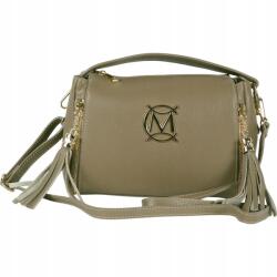 Massimo Connti Massimo Contti kézitáska postás táska láda bézs valódi bőr (613)