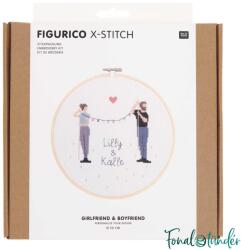 Rico Figurico - Szerelmespár - keresztszemes hímzés csomag