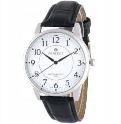 Perfect Férfi karóra klasszikus kvarc elegáns bőr szíj analóg Perfect (C426F-1)