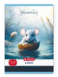 Herlitz Állatos Wonderland kockás füzet, Egér (A5/27-32) (H_2025_400200759_e)