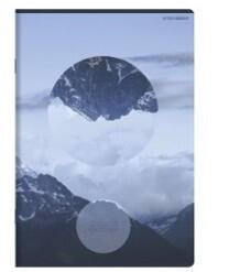  Unnatural landscape vonalas füzet, matt fóliás - lakkozott, A5/60 lap, Lila (H_2025_400182437_lila)