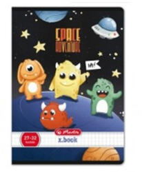 Herlitz Space Adventure kockás füzet, Űrmanók (A5/27-32) (H_2025__400200761_4)