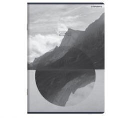 Unnatural landscape vonalas füzet, matt fóliás - lakkozott, A5/60 lap, Szürke (H_2025_400182437_szurke)
