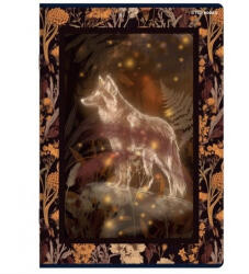  Állatos Fairy Tail Story füzet, Farkas, kockás (A5/60 lap) (H_2025_400182429_f)