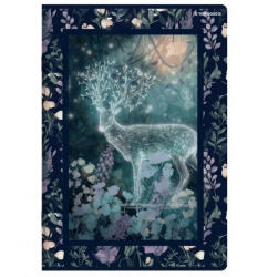  Állatos Fairy Tail Story füzet, Szarvas, kockás (A5/60 lap) (H_2025_400182429_sz)