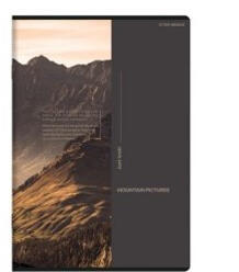  Bird's Eye vonalas füzet, matt fóliás - lakkozott, A5/60 lap, Barna (H_2025_400181622_barna)