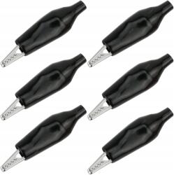 Reball 6DB Hq Krokodil Fekete 44mm Szigetelt Kábel (KROKODYLKI CZARNE KROKODYLEK ŻABKA 44mm)