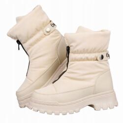 Captain Mike Hótaposó női téli cipő Milano Captain Mike krémszínű méret41 (030503018)