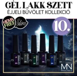 Mystic Nails Gél lakk Szett 10 - Éjjeli bűvölet (HEMA-free) - 6 db x 6 ml