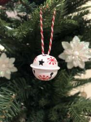  Akasztható csengettyű - piros-fehér (rol3)