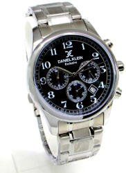 Daniel Klein DANIEL KLEIN férfi óra exclusive (fekete-ezüst) (2024100307)