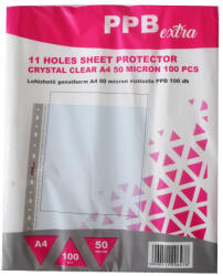 PPB Genotherm lefűzhető, A4, 50 micron víztiszta PPB Extra 100 db/csomag, (28282) - printsisters