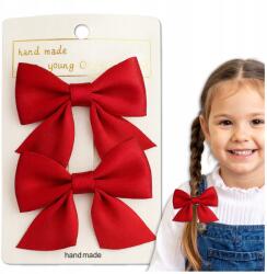 EdiBazzar Hajcsat Masni Szett 2db-os Lány Gyermek Női Piros (Kokardy Dziecięce Dla Dziewczynki Czerwone)