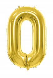Party Deco Fólia Lufi Szám 0 Arany
