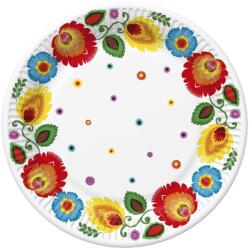  Színes Cutout papírtányér 8 db-os 22, 7 cm (PKK768032) - sandori