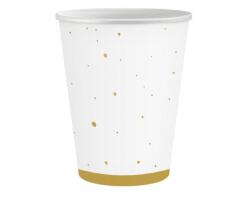  Arany Gold Celebrate papír pohár 6 db-os 250 ml (MLG166514) - sandori
