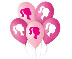  Hercegnő My Pink World Ponytail léggömb, lufi 5 db-os 12 inch (30 cm) (MLG345254)