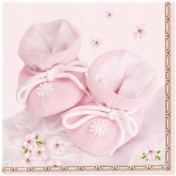  Babaváró Little Pink Shoes szalvéta 20 db-os 33x33 cm (PKK002838) - sandori