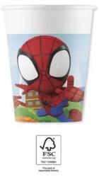  Pókember Spidey papír pohár 8 db-os 200 ml FSC (PNN94877) - sandori
