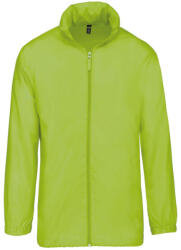 Kariban Uniszex rejtett kapucnis széldzseki, Kariban KA616, Lime-2XL (ka616li-2xl)