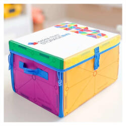 Magna-Tiles Cutie de depozitare si covor de joaca Magna Tiles Jucarii de constructii magnetice