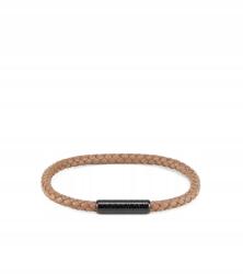 Calvin Klein Férfi karkötő, bőr, rozsdamentes acél, 22cm (35000103)