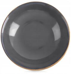  Ebédlőtányér nagy mély leveses kerámia Szürke 20, 5 cm 900 ml (5900670107236)